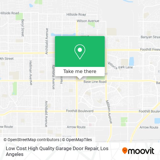 Low Cost High Quality Garage Door Repair map