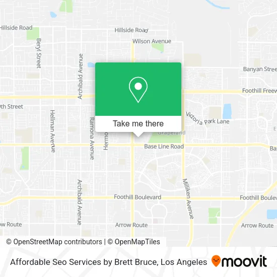 Affordable Seo Services by Brett Bruce map