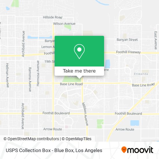 USPS Collection Box - Blue Box map