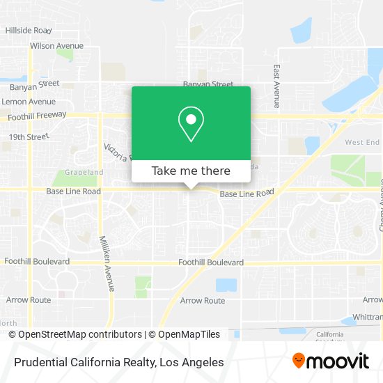 Prudential California Realty map