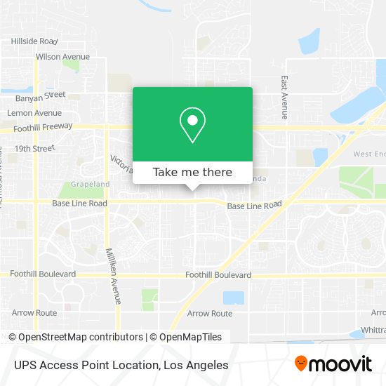 UPS Access Point Location map