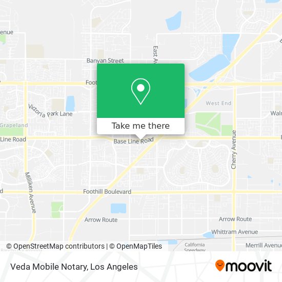Veda Mobile Notary map