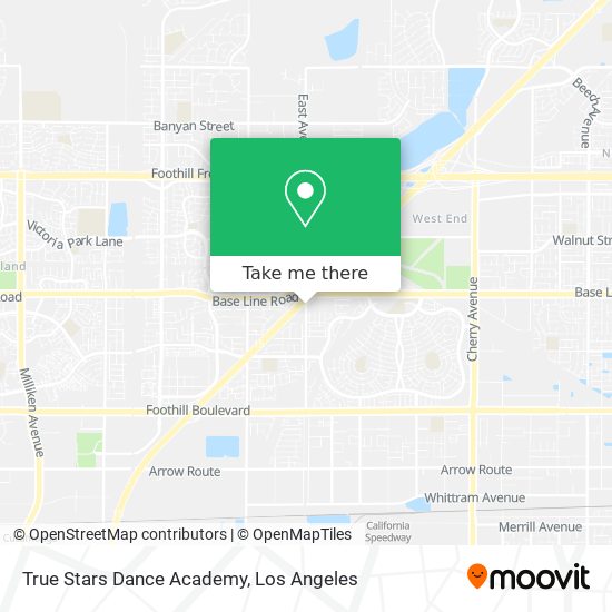 True Stars Dance Academy map