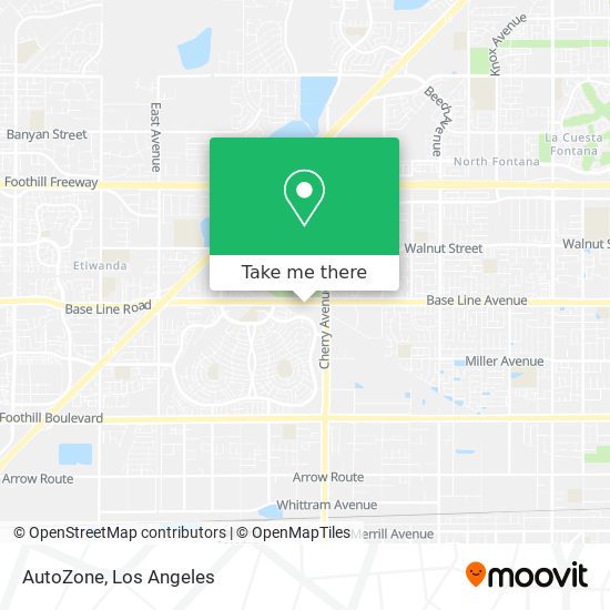 AutoZone map