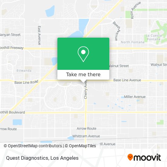 Quest Diagnostics map