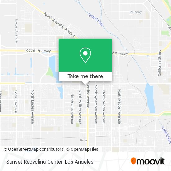 Mapa de Sunset Recycling Center