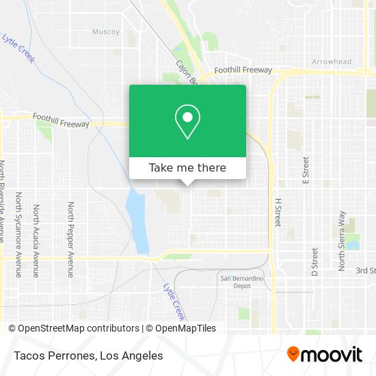 Tacos Perrones map