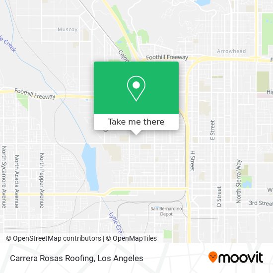 Carrera Rosas Roofing map