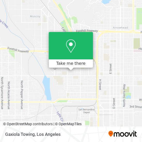 Gaxiola Towing map