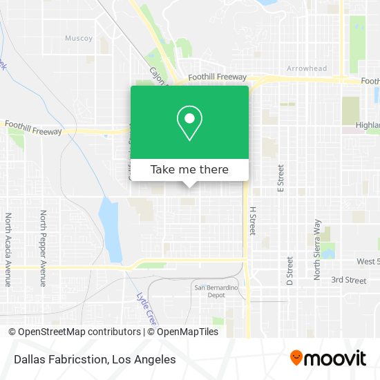 Dallas Fabricstion map