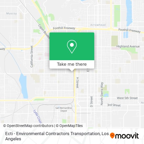 Ecti - Environmental Contractors Transportation map