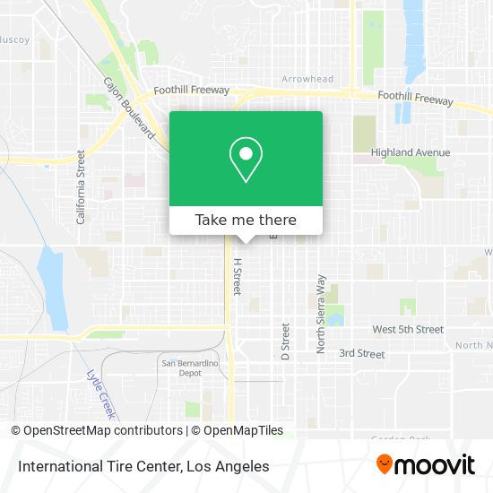 International Tire Center map