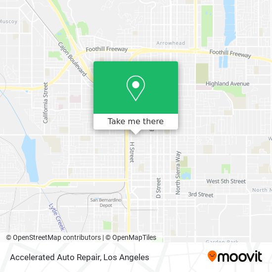 Mapa de Accelerated Auto Repair