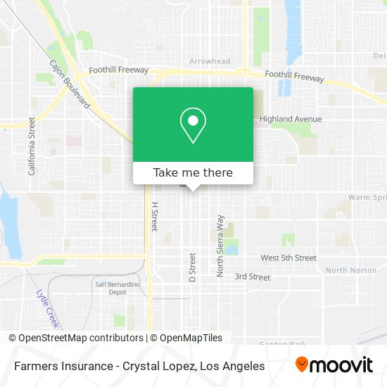 Mapa de Farmers Insurance - Crystal Lopez