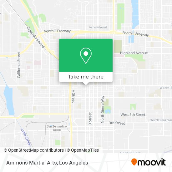 Ammons Martial Arts map