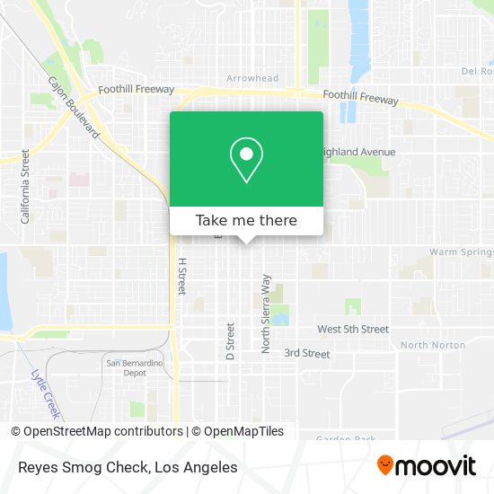 Mapa de Reyes Smog Check