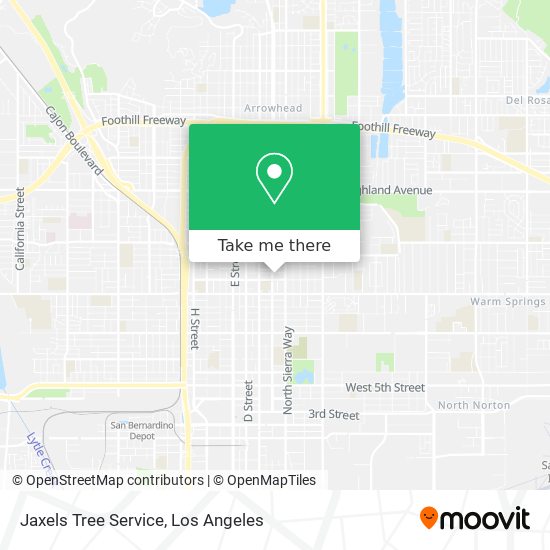 Jaxels Tree Service map