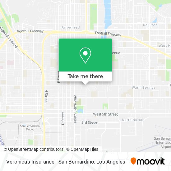 Mapa de Veronica's Insurance - San Bernardino