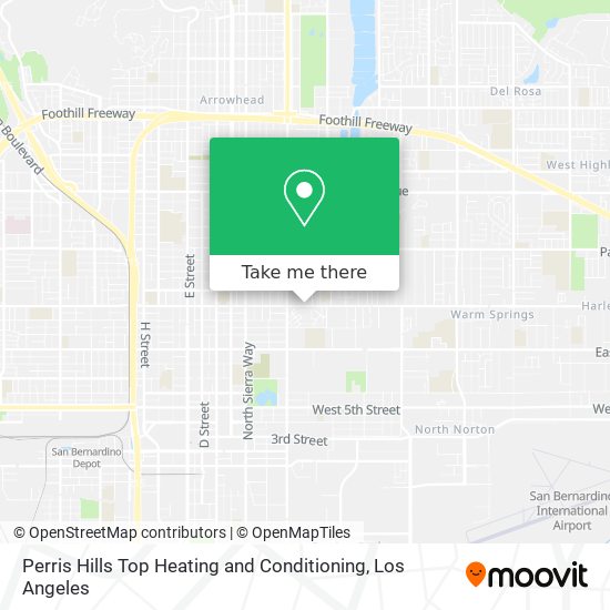 Mapa de Perris Hills Top Heating and Conditioning