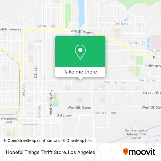 Hopeful Things Thrift Store map