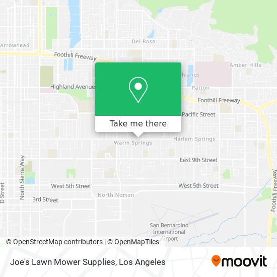 Mapa de Joe's Lawn Mower Supplies