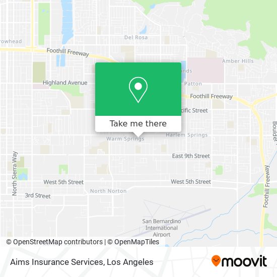 Aims Insurance Services map