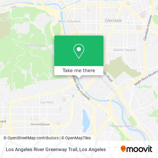 Los Angeles River Greenway Trail map