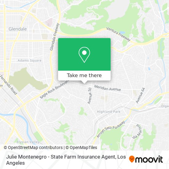 Mapa de Julie Montenegro - State Farm Insurance Agent