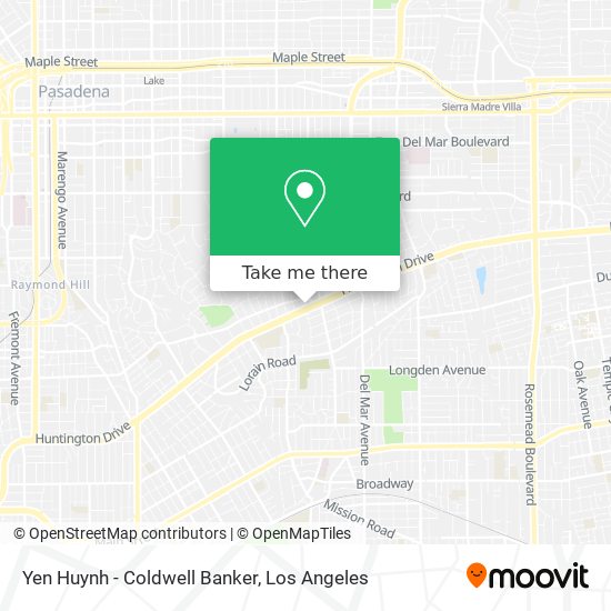 Mapa de Yen Huynh - Coldwell Banker