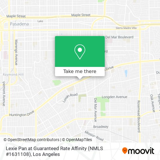 Mapa de Lexie Pan at Guaranteed Rate Affinity (NMLS #1631108)