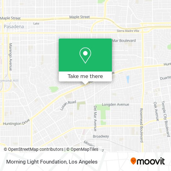 Mapa de Morning Light Foundation