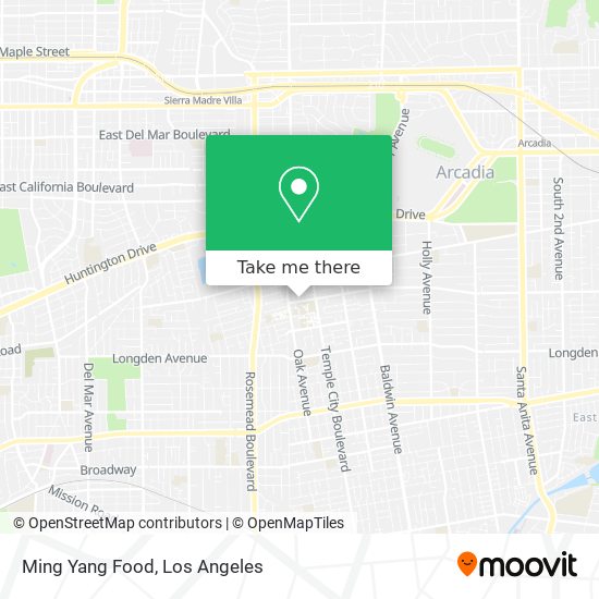 Ming Yang Food map