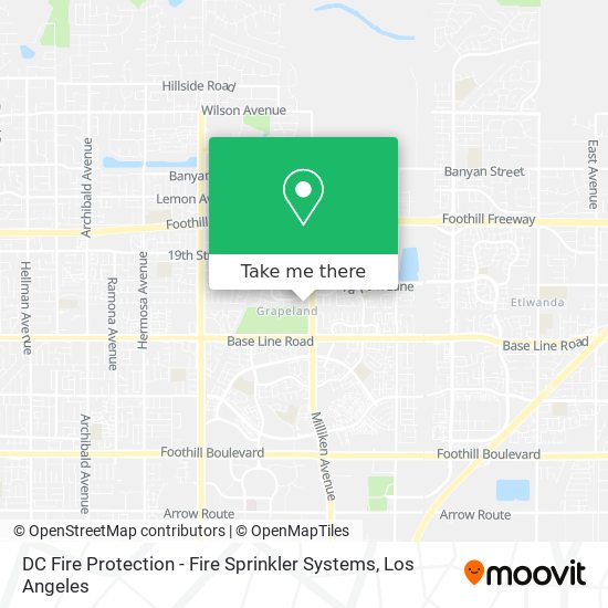 DC Fire Protection - Fire Sprinkler Systems map