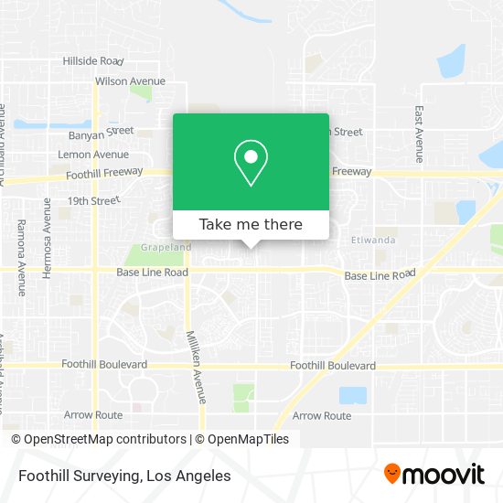 Foothill Surveying map