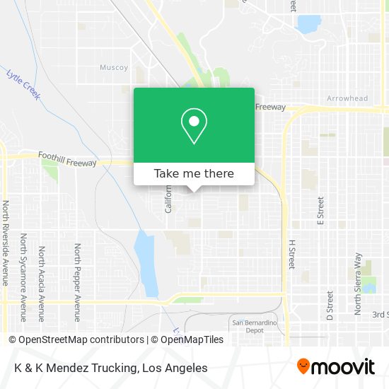 Mapa de K & K Mendez Trucking