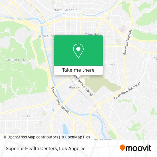 Superior Health Centers map