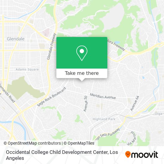 Mapa de Occidental College Child Development Center