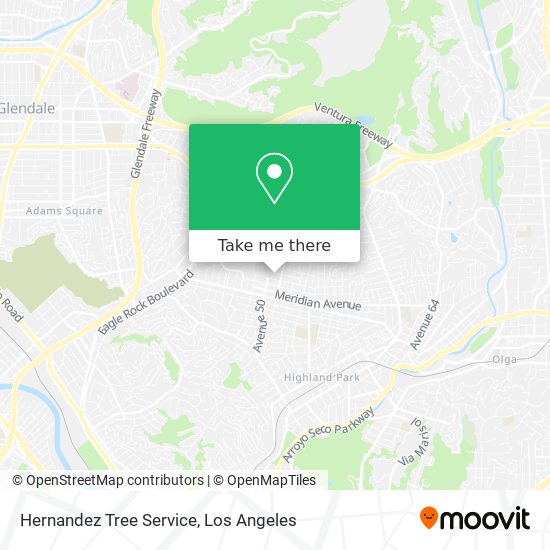 Hernandez Tree Service map