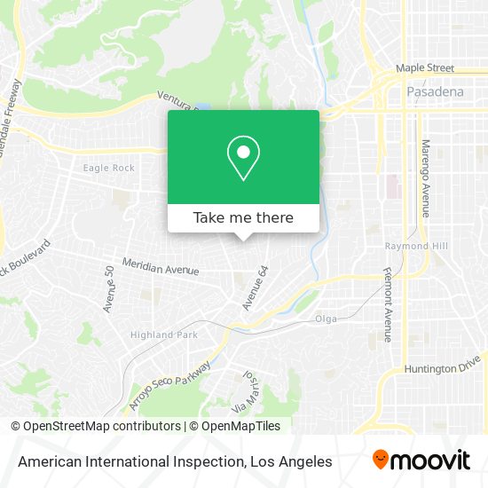 American International Inspection map