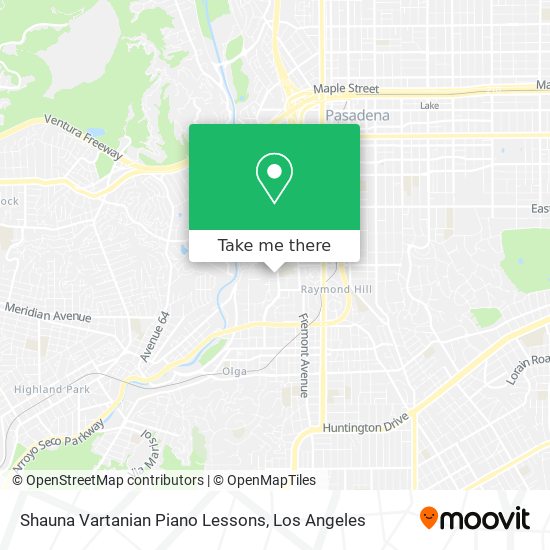 Shauna Vartanian Piano Lessons map