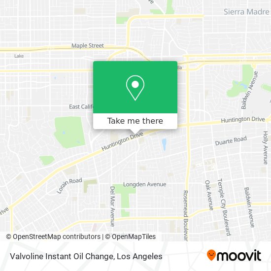 Valvoline Instant Oil Change map