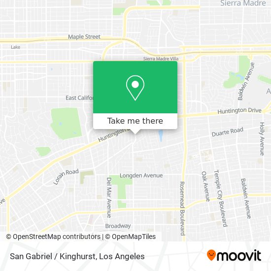 San Gabriel / Kinghurst map