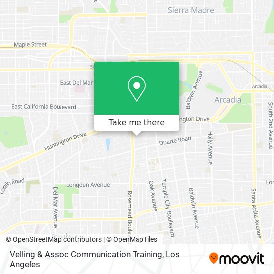 Velling & Assoc Communication Training map