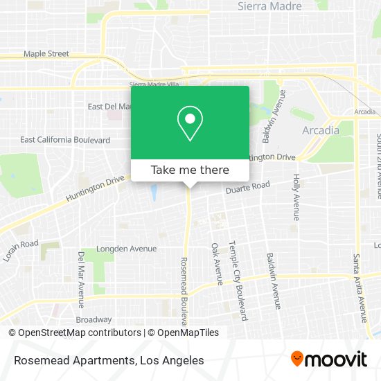 Rosemead Apartments map