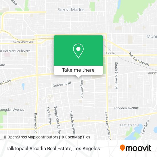 Talktopaul Arcadia Real Estate map