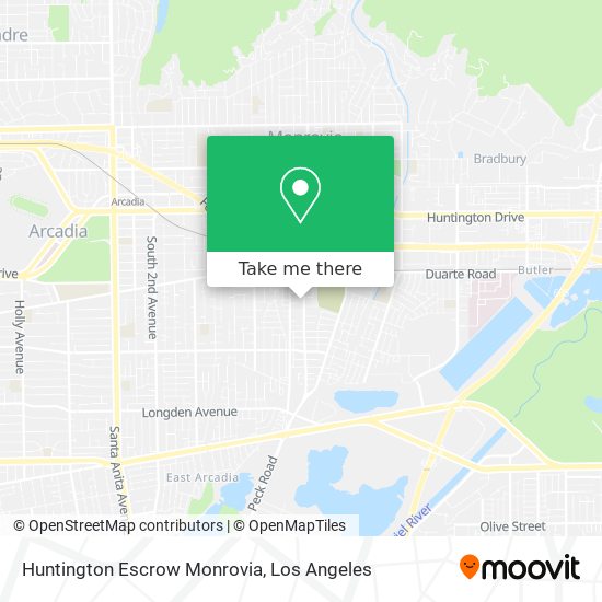 Mapa de Huntington Escrow Monrovia