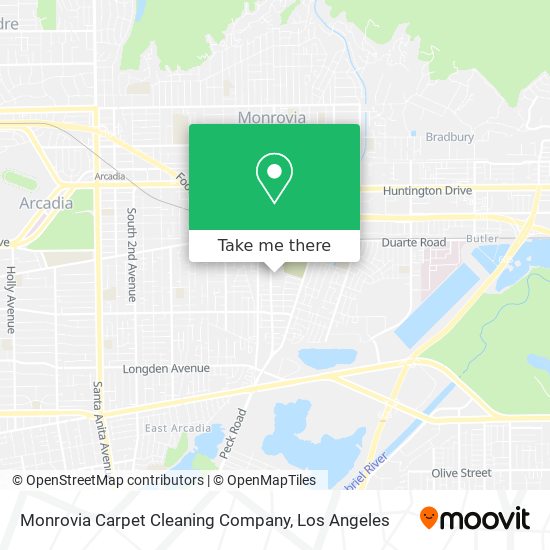 Monrovia Carpet Cleaning Company map
