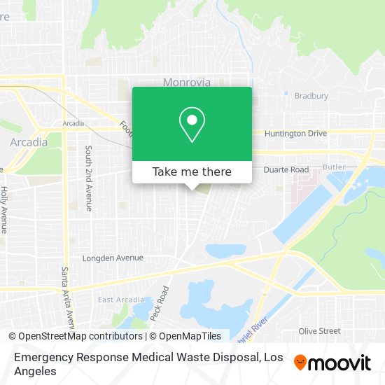 Emergency Response Medical Waste Disposal map
