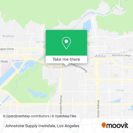 Mapa de Johnstone Supply Irwindale