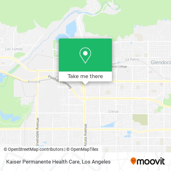 Mapa de Kaiser Permanente Health Care